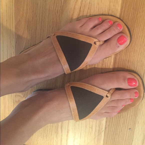 kate spade Shoes - Kate Spade dark brown and tan sandals